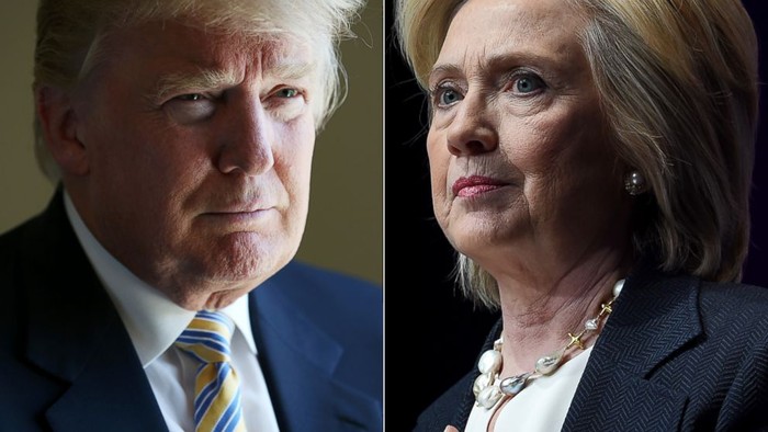 Ứng viên đảng Cộng hòa Donald Trump và ứng viên đảng Dân chủ Hillary Clinton. Ảnh ABC News.