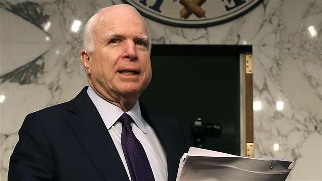 Thượng nghị sĩ Mỹ John McCain. Ảnh Press TV