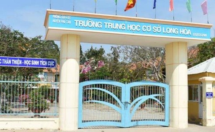 Ngôi trường mà một nữ sinh không thuộc bài bị thầy giáo chủ nhiệm đánh phạt ở An Giang (Ảnh: vov.vn)