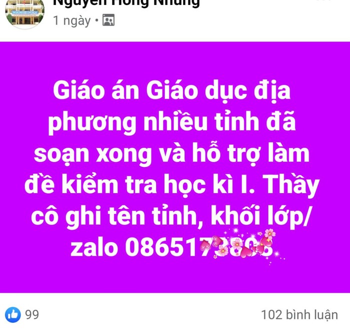 Dịch vụ soạn giáo án, soạn đề kiểm tra đang nở rộ (Ảnh: Nguyên Khang)