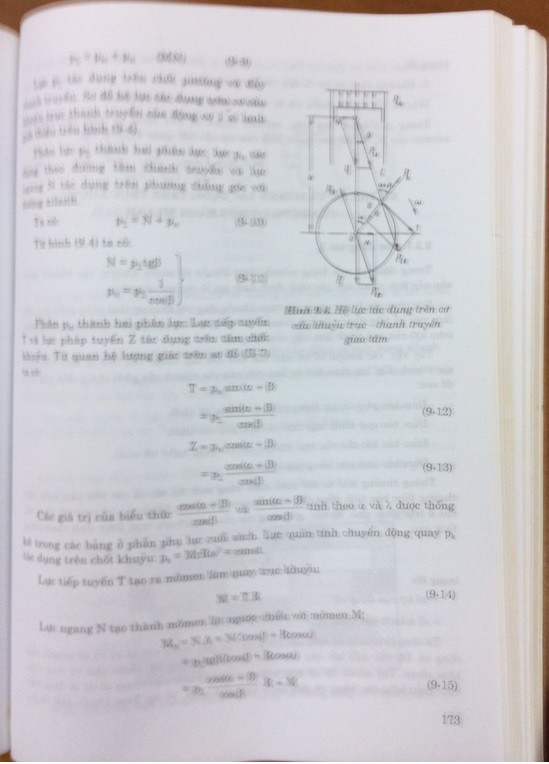 Trang 173 cuốn sách &quot;Động cơ đốt trong&quot; của nhà xuất bản giao thông vận tải năm 2004 chịu trách nhiệm xuất bản là TS Nguyễn Xuân Thủy. Ảnh: Lại Bá Ất