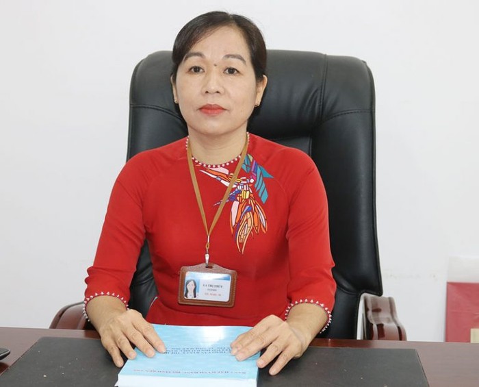 Bà La Thị Thúy, Giám đốc Sở Giáo dục và Đào tạo Bến Tre (Nguồn: Website của Hội cựu giáo chức tỉnh Bến Tre).