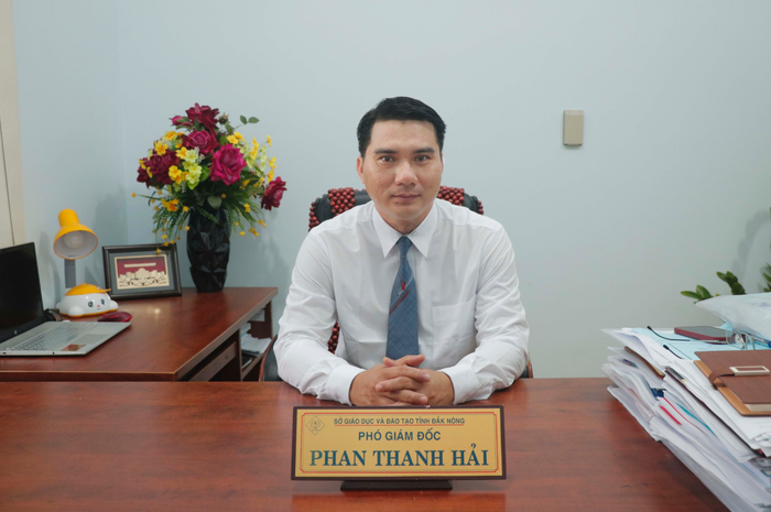Ông Phan Thanh Hải, Phó Giám đốc Sở Giáo dục và Đào tạo tỉnh Đắk Nông (Ảnh: NVCC).