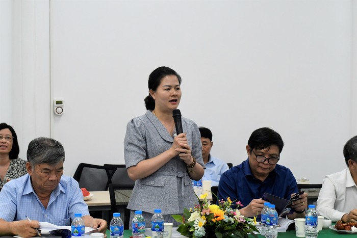 Thạc sĩ Nguyễn Thị Thanh Mai, Phó Hiệu trưởng Trường Cao đẳng Kinh tế - Kỹ thuật Thương mại (Ảnh: Trà My).