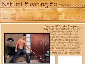 Trang chủ của công ty Natural Cleaning.