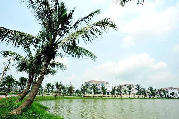 Không gian sống trong lành tại Vincom Village