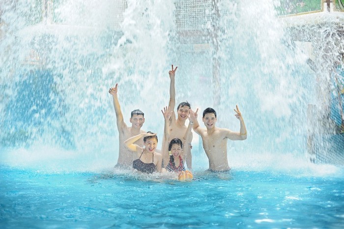 Vinpearlland Water Park được thiết kế độc đáo theo chủ đề “Rừng rậm nhiệt đới&quot;.