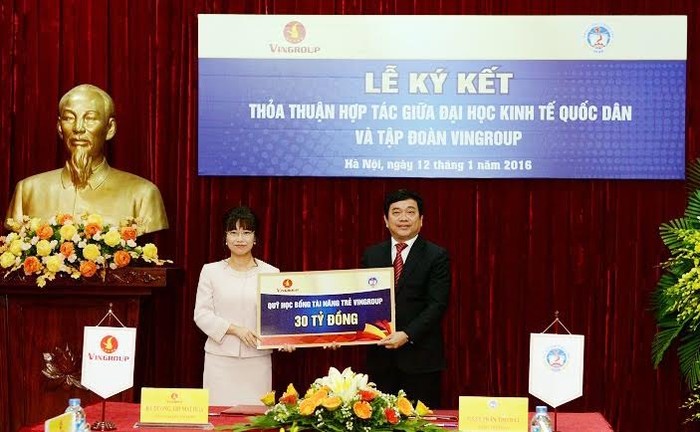 Quỹ học bổng sẽ dành cho sinh viên hai năm cuối, có thành tích học tập xuất sắc, có tố chất khởi nghiệp hoặc là sinh viên nghèo vượt khó của trường ĐH Kinh tế Quốc dân.