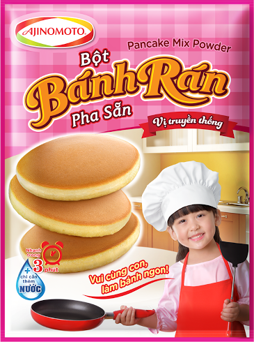 “Bột Bánh rán pha sẵn Ajinomoto” của Công ty Ajinomoto Việt Nam hiện đã có mặt trên thị trường toàn quốc từ tháng 7/2016.