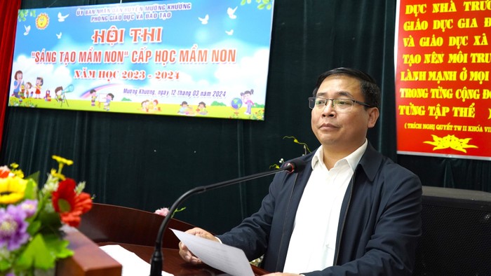 Thầy Nguyễn Văn Vinh, Trưởng phòng Giáo dục và Đào tạo huyện Mường Khương (tỉnh Lào Cai). Ảnh: NVCC