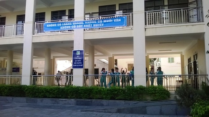 Trường THPT Trần Phú (Đà Nẵng), nơi xảy ra các sai phạm. Ảnh: TP