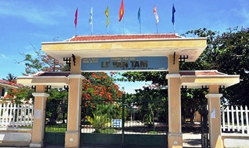 Trường tiểu học Lê Văn Tám (thành phố Tam Kỳ, Quảng Nam), nơi bà Trâm làm hiệu trưởng đã để xảy ra sai phạm. Ảnh: Báo Quảng Nam