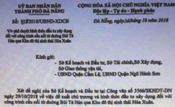 Công văn giả mạo được lan truyền trên mạng nhằm tạo cơn sốt đất ảo. Ảnh: TT