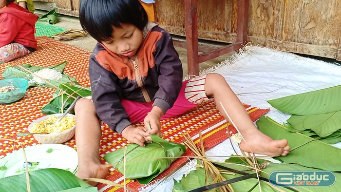 Các em được trải nghiệm và chia sẻ niềm vui trong những ngày cận tết.