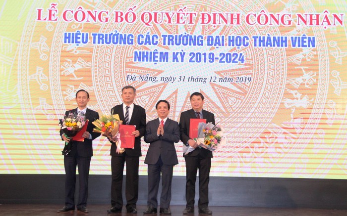 Đại học Đà Nẵng bổ nhiệm chức danh Hiệu trưởng ba trường Đại học thành viên. Ảnh: TT