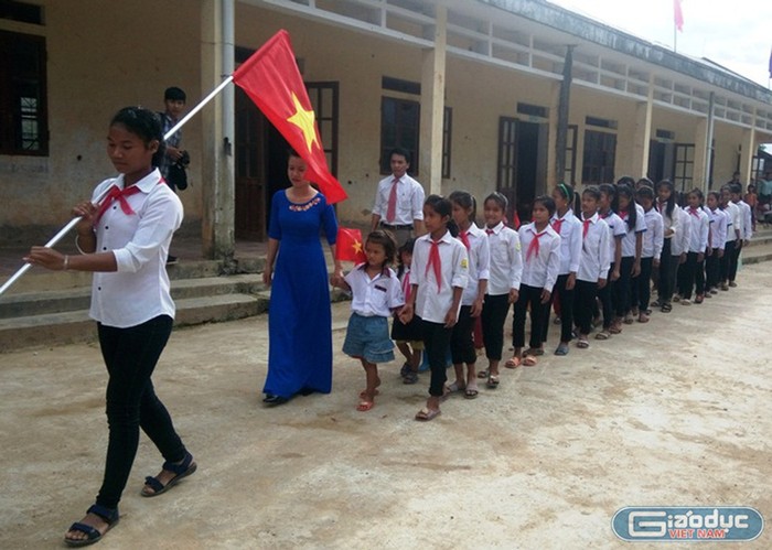 Học sinh Quảng Nam được nghỉ Tết nguyên đán 8 ngày. Ảnh trên giaoduc.net.vn