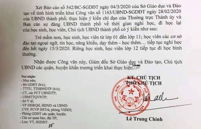 Đà Nẵng tiếp tục cho học sinh từ mầm non đến lớp 11 nghỉ học đến hết ngày 15/3/2020. Ảnh: TT