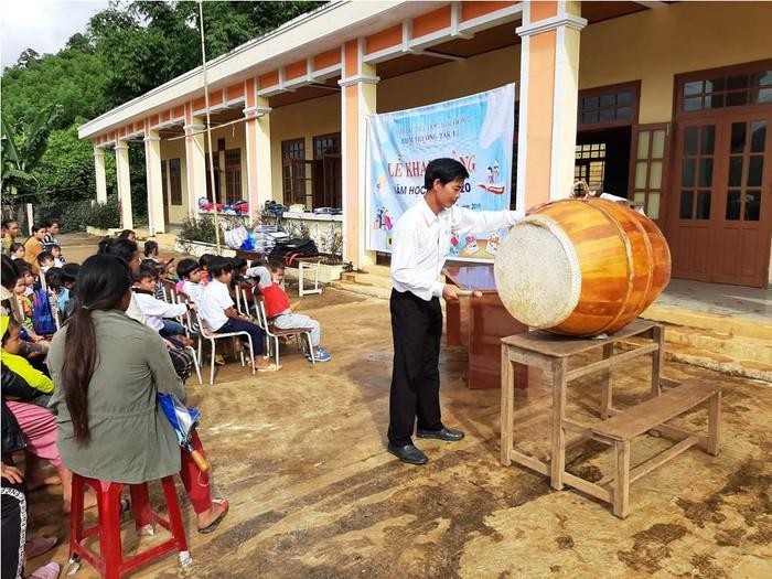 Quảng Nam có ba phương án cho lễ khai giảng năm học mới 2021-2022 trong điều kiện dịch bệnh. Ảnh: AN