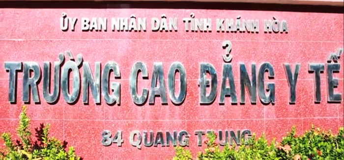 Trường Cao đẳng Y tế Khánh Hòa, nơi để xảy ra lạm thu gần 20 tỷ đồng trong giai đoạn 2016-2017 và 2017-2018. Ảnh: TA