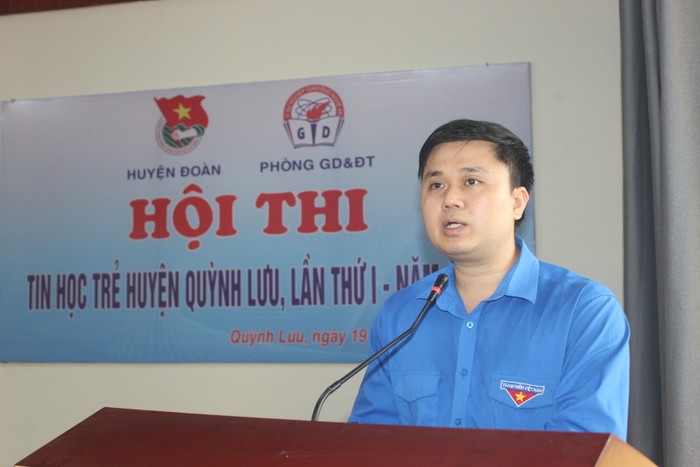 Ông Đặng Ngọc Minh - Bí thư Huyện đoàn Quỳnh Lưu. Ảnh: Quynhluu.nghean.gov.vn