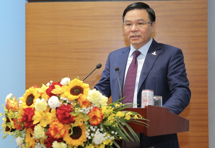 Đồng chí Lê Mạnh Hùng, Bí thư Đảng ủy, Chủ tịch Hội đồng thành viên Petrovietnam phát biểu tại buổi lễ. 5 (4).jpg
