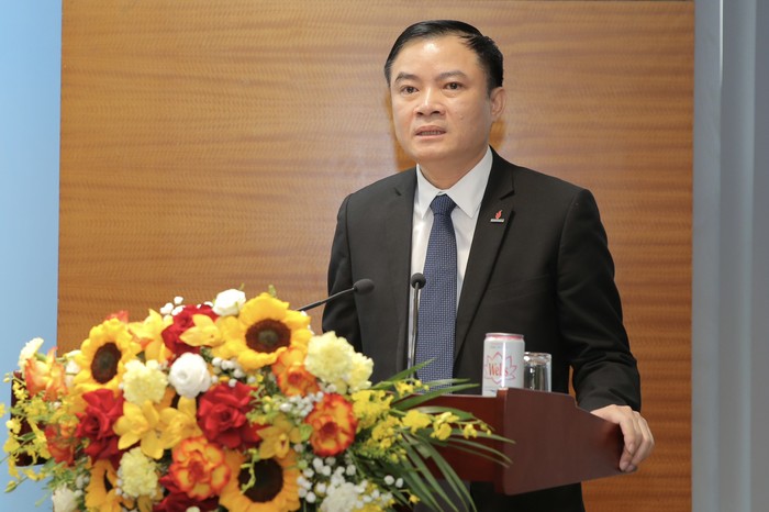 Đồng chí Lê Ngọc Sơn, Phó Bí thư Đảng ủy, Thành viên Hội đồng thành viên, Tổng giám đốc Tập đoàn Dầu khí Quốc gia Việt Nam phát biểu nhận nhiệm vụ. 6 (4).jpg