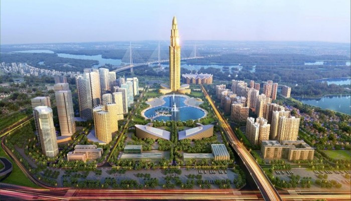 Phối cảnh dự án Thành phố Thông minh Bắc Hà Nội. Phối cảnh dự án Thành phố Thông minh Bắc Hà Nội.