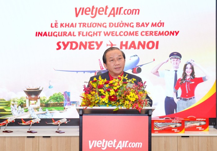 Phó Tổng Giám đốc Vietjet Đỗ Xuân Quang công bố khai trương đường bay thứ 7 kết nối nối Australia - Việt Nam của Vietjet A8-2.jpg