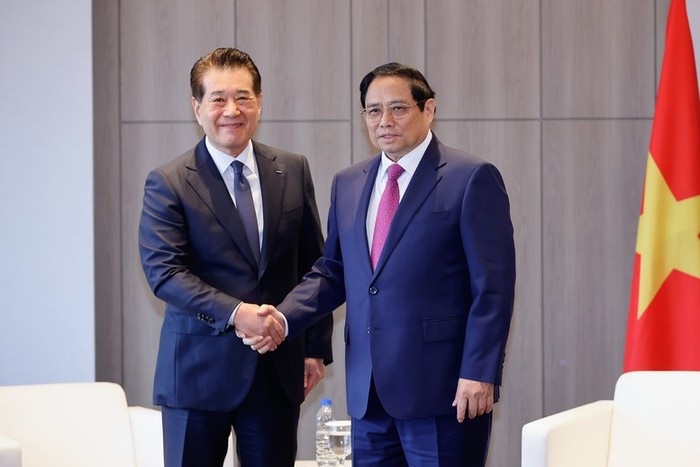Thủ tướng tiếp ông Chang In Hwa, Giám đốc điều hành Tập đoàn Posco. Ảnh: VGP/Nhật Bắc 3.jpg