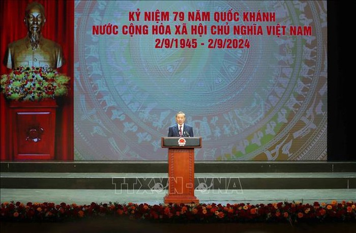 Tổng Bí thư, Chủ tịch nước Tô Lâm phát biểu tại lễ kỷ niệm. Ảnh: TTXVN Tổng Bí thư, Chủ tịch nước Tô Lâm phát biểu tại lễ kỷ niệm. Ảnh: TTXVN