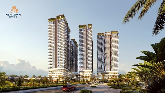 Căn hộ tại Newtown Diamond là những “resort trên không” dành cho các chủ nhân xứng tầm.