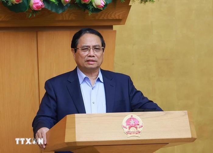 Thủ tướng Phạm Minh Chính chủ trì Phiên họp Chính phủ chuyên đề về xây dựng pháp luật tháng 3/2025. (Ảnh: Dương Giang/TTXVN) Thủ tướng Phạm Minh Chính chủ trì Phiên họp Chính phủ chuyên đề về xây dựng pháp luật tháng 3/2025. (Ảnh: Dương Giang/TTXVN)