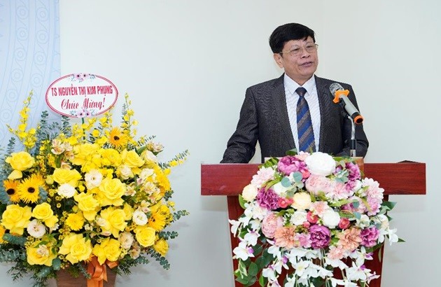Tiến sĩ Nguyễn Văn Đường phát biểu nhận nhiệm vụ. (Ảnh: Trung tâm cung cấp) giam-doc4.jpg