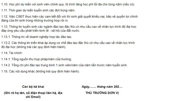 Một số nội dung trong mẫu kê khai ở chương II Tuyển sinh đào tạo chính quy của Thông tư 08/2022/TT-BGDĐT. hoc-vien-ngan-hang-5.jpg