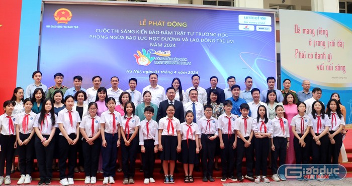 Lễ tổng kết trao giải cuộc thi “Sáng kiến bảo đảm trật tự trường học về phòng ngừa bạo lực học đường và lao động trẻ em” năm 2024 dự kiến sẽ diễn ra trong tháng 6/2024. Ảnh: Minh Chi gdvn-cuocthi (1).jpg