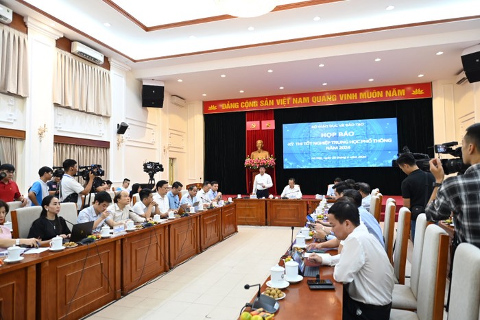 Toàn cảnh buổi họp báo. Ảnh: Trần Hiệp DSC_0367.JPG
