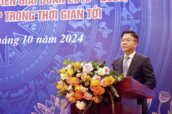 Phó Thủ tướng Chính phủ Lê Thành Long phát biểu tại hội nghị. Ảnh: Doãn Nhàn _MG_4444.jpeg