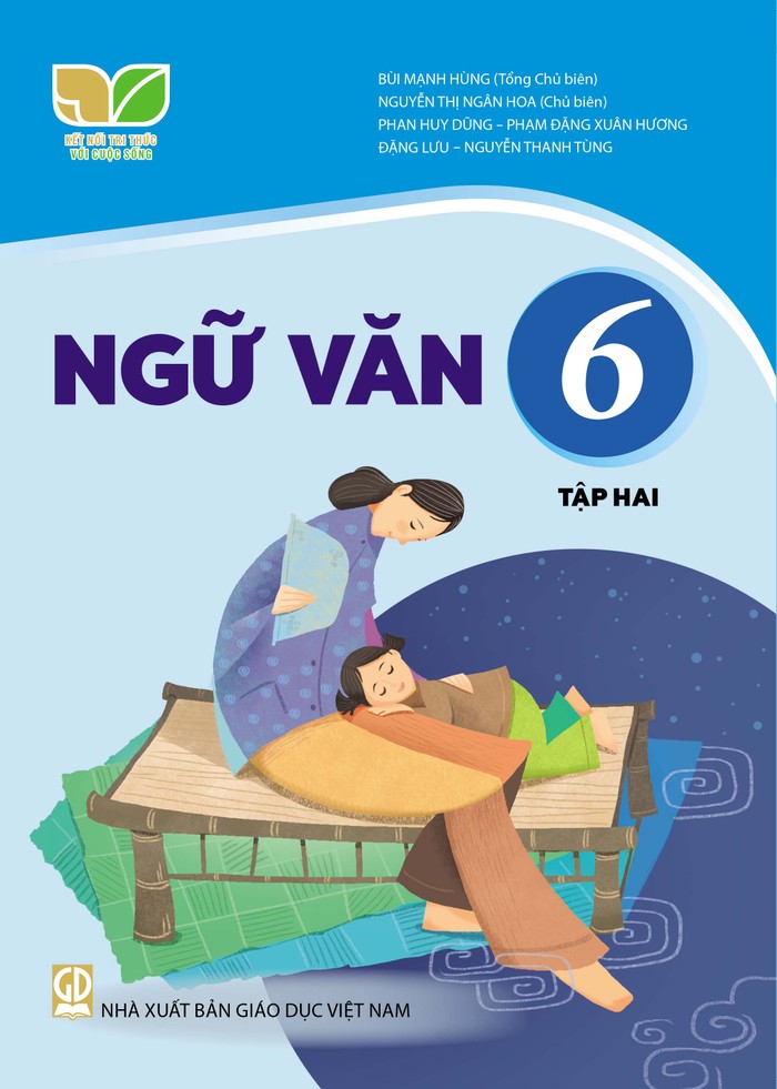 Sách giáo khoa Ngữ Văn lớp 6 của bộ sách Kết nối tri thức với cuộc sống. Ảnh minh họa SHS Ngu van 6 tap 2 Bia.jpg