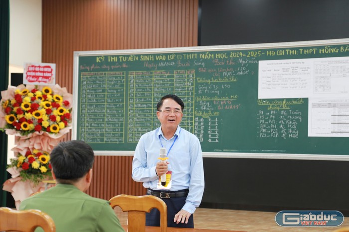 Ông Lê Khắc Nam – Phó chủ tịch Uỷ ban nhân dân thành phố Hải Phòng, Trưởng Ban Chỉ đạo thi thành phố (Ảnh: Lã Tiến) GDVN_hp-thi-vao-10-25.jpg