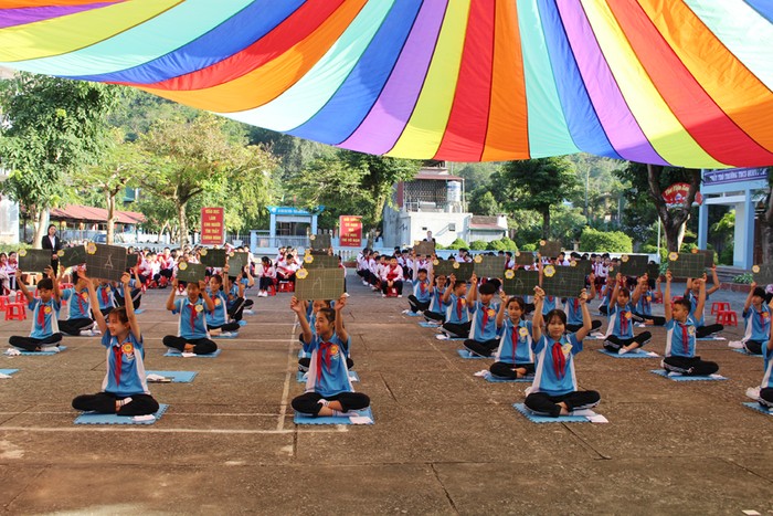 Trường Trung học cơ sở Quang Trung (Ảnh: Báo Hà Giang)