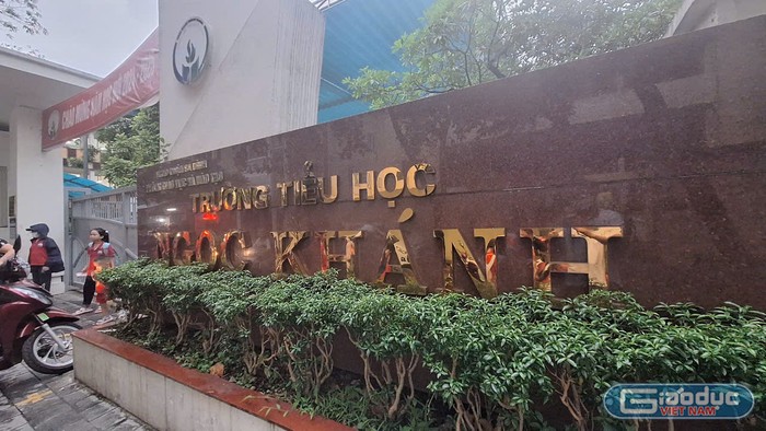 Trường Tiểu học Ngọc Khánh. (Ảnh: Mạnh Đoàn) Trường Tiểu học Ngọc Khánh. (Ảnh: Mạnh Đoàn)