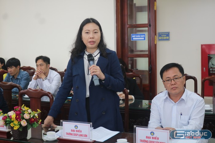 Thạc sĩ Vi Hồng Thắm – Phó Hiệu trưởng Trường Cao đẳng Sư phạm Lạng Sơn. Ảnh: Ngọc Mai GDVN21.JPG