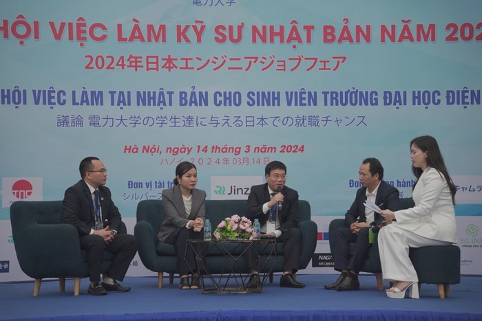 Toạ đàm "Cơ hội việc làm tại Nhật Bản cho sinh viên Trường Đại học Điện lực". Ảnh: Nhà trường cung cấp. NAM07389.JPG