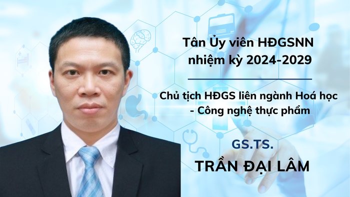 Giáo sư Trần Đại Lâm- tân Ủy viên Hội đồng Giáo sư nhà nước nhiệm kỳ 2024-2029, Chủ tịch Hội đồng Giáo sư liên ngành Hoá học - Công nghệ thực phẩm Nâu Ảnh Ảnh ghép Cá nhân Ảnh bìa Facebook.png