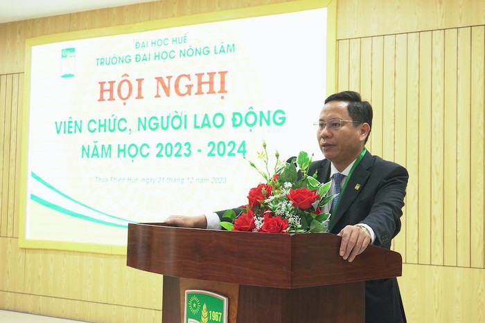 Phó Giáo sư, Tiến sĩ Trần Thanh Đức - Hiệu trưởng Trường Đại học Nông Lâm, Đại học Huế. Ảnh: NVCC.