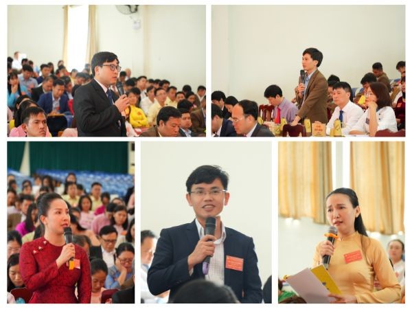 Các đại biểu thảo luận tại Đại hội. Các đại biểu thảo luận tại Đại hội.