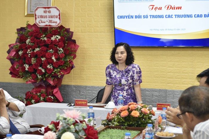 Phó Giáo sư, Tiến sĩ Nguyễn Phương Nga – Giám đốc Trung tâm Kiểm định chất lượng giáo dục thuộc Hiệp hội Các trường đại học, cao đẳng Việt Nam. Ảnh: Thúy Hiền. _DSC0519.JPG