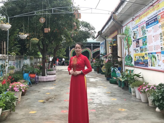 Cô Đào Thị Thúy Vân – Hiệu trưởng Trường Mầm non Ánh Sao (huyện Yên Châu, tỉnh Sơn La). Ảnh: NVCC co-van-2.jpg