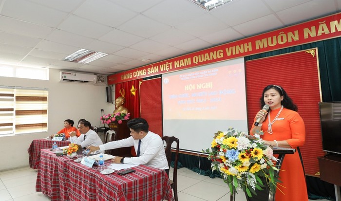 Nhà giáo ưu tú Nguyễn Thanh Hà - Hiệu trưởng Trường Trung học cơ sở Phan Chu Trinh (Ba Đình, Hà Nội). Ảnh: website trường.
